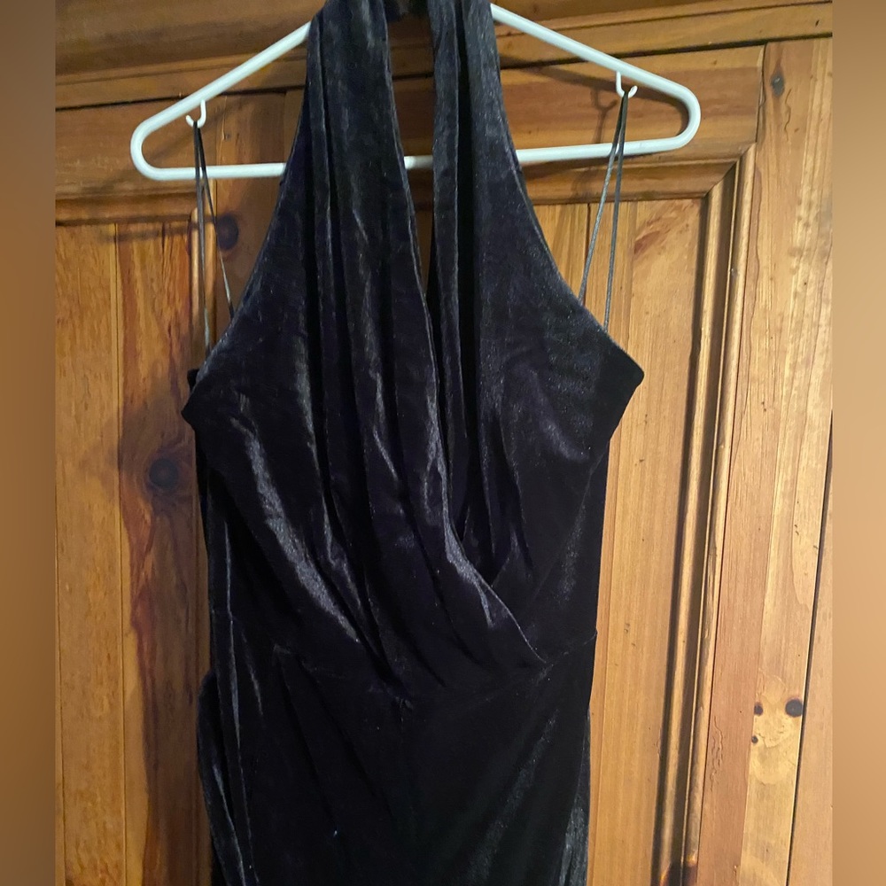 Nine West NEW XXL or XL Velvet Black Romper New